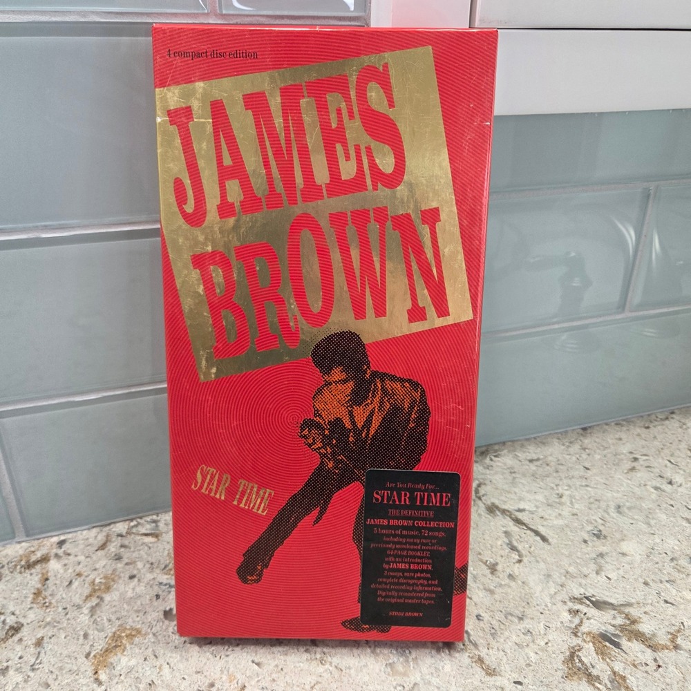 Vintage James Brown Star Time 4 CD Box Set 72 Tracks 64 Page Booklet Polydor